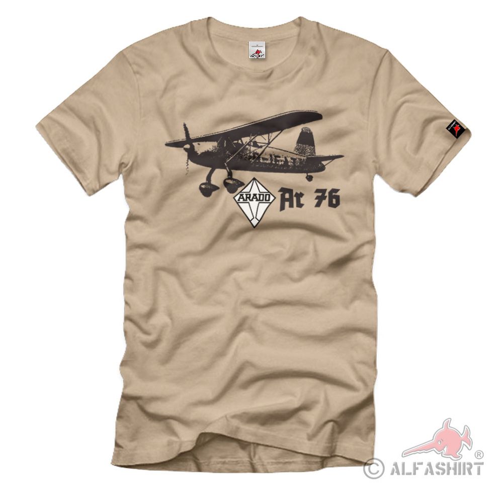 Arado Ar 76 Flugzeug Luftwaffe Schul Jagdflugzeug T-Shirt#36957
