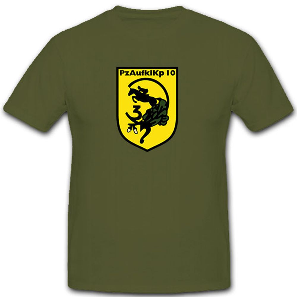 PzAufklKp 10 - Panzeraufklärungskompanie 10 Bundeswehr Deutschland T Shirt #9091