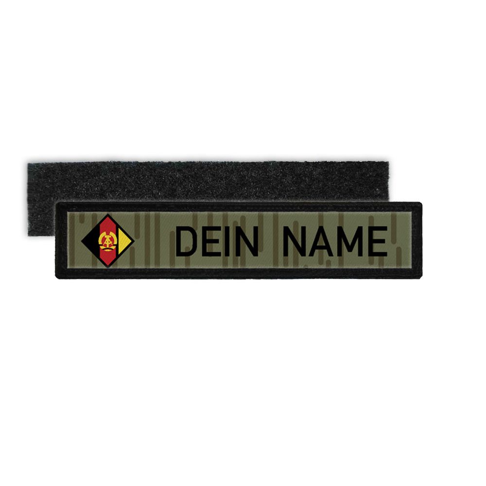 DDR NVA Namenschild Patch mit Namen Strichtarn Nationale Volksarmee #24348