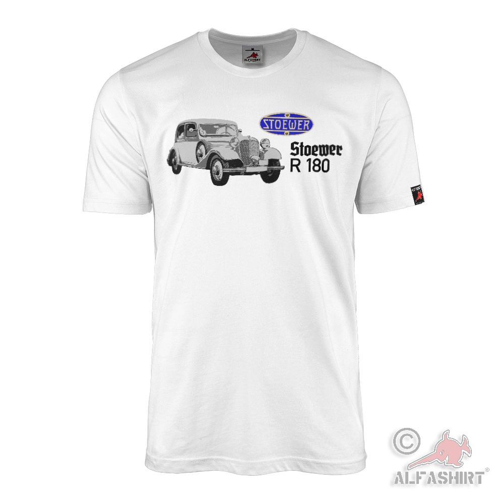 T-Shirt Stoewer R180 Limousine Stettin Wagen Oldtimer #45336