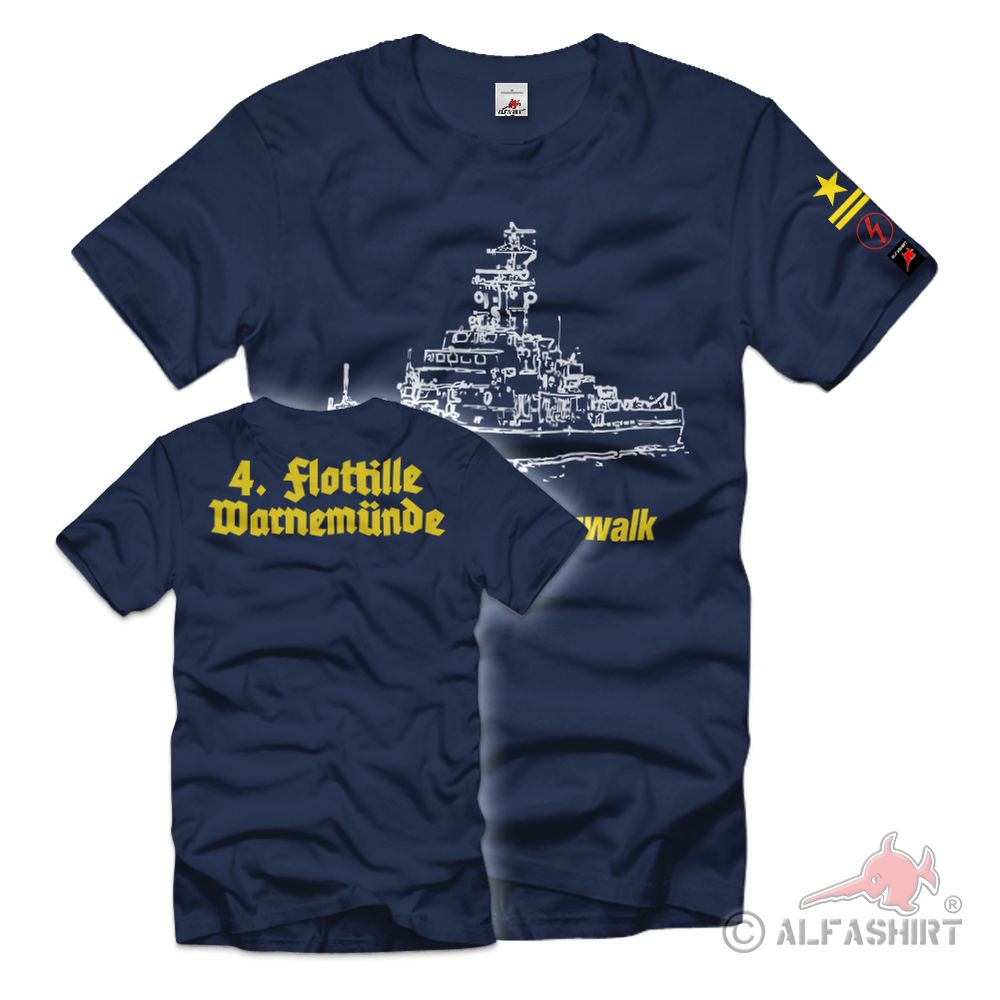 MSR 325 Pritzwalk Stabsmatrose Funk 4 Dienstgradabzeichen T-Shirt#36225