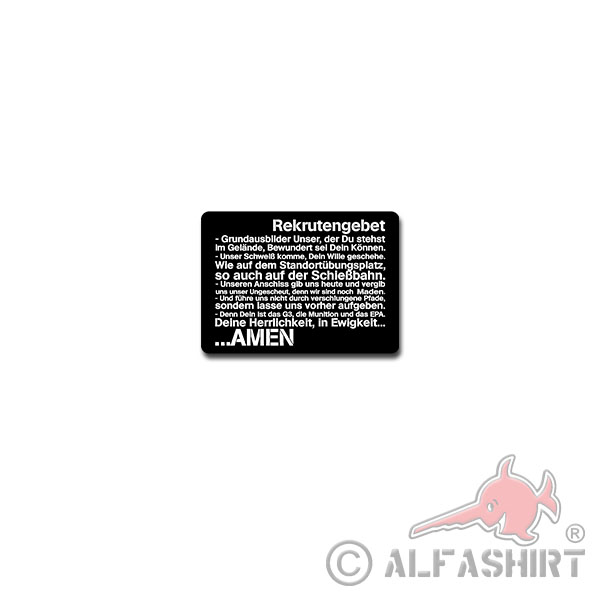 Recruitment Sticker Sticker Bundeswehr BW Basic Education 10x7cm # A4035