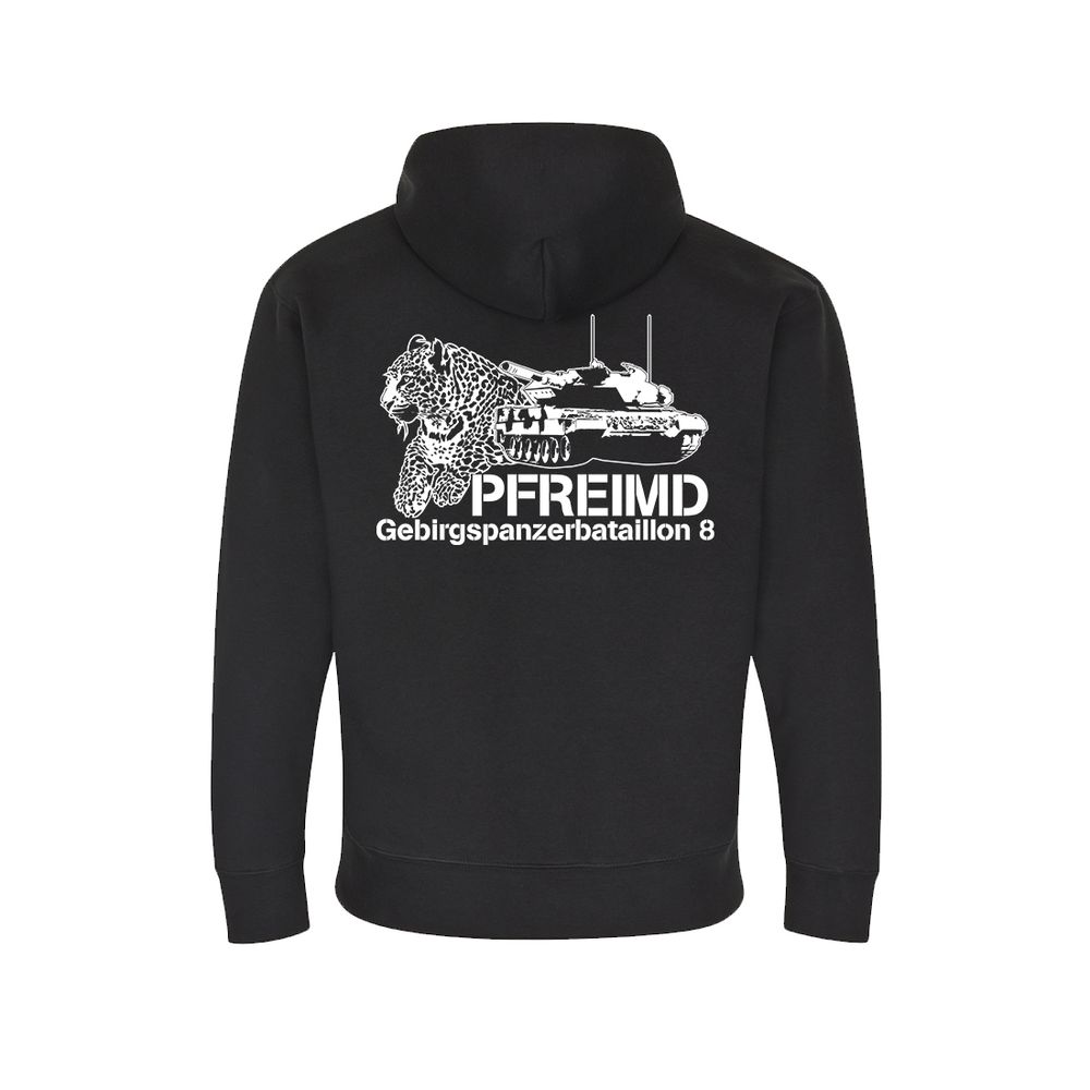 Hoodie 3 GebPzBtl 8 Dritte Kompanie Bundeswehr Gebirgspanzerbataillon #30439
