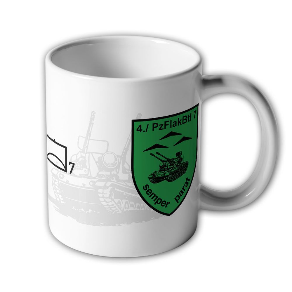 Tasse 4. Kompanie PzFlakBtl Panzerflugabwehrkanonenbataillon 7 #47308