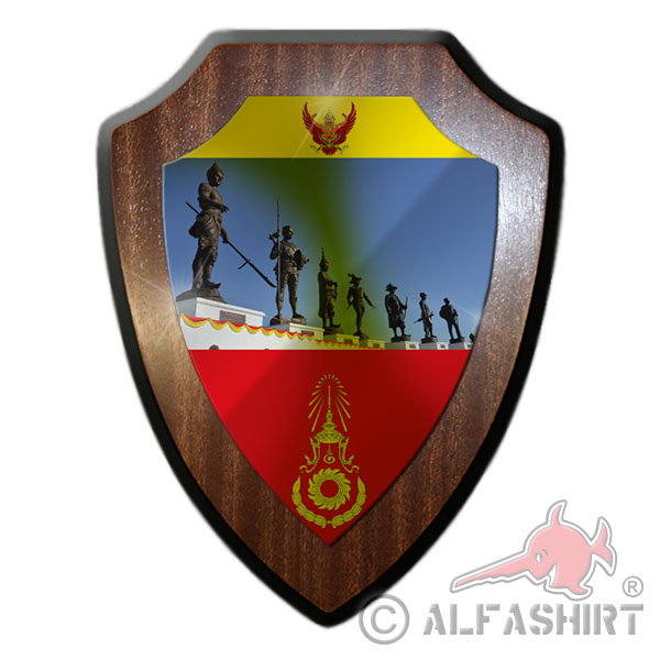 Thailand's Kings Royal Thai Army RTA Thailand Army Military Heraldic Shield # 17942