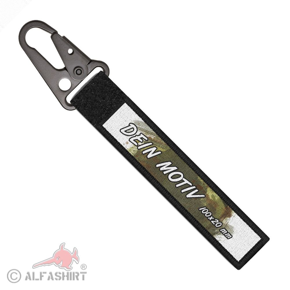 Keychain 100x20mm with your desired motif image #43856