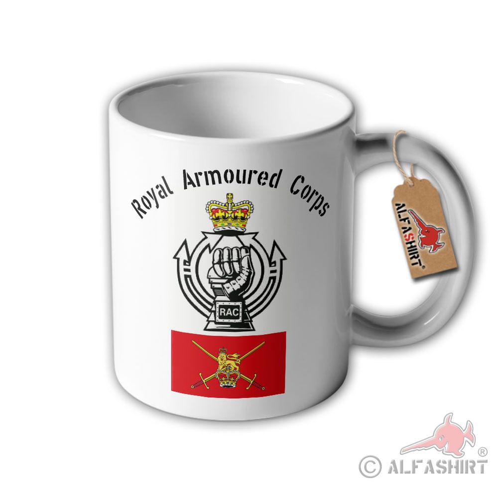 Tasse Royal Armoured Corps British Army Panzer Tank Abzeichen Wappen #32273