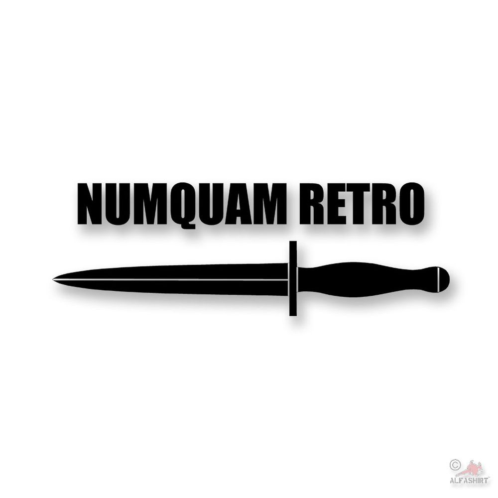 NUMQUAM RETRO Messer Dolch FschJgBtl 261 Kommando Kompanie 20x7cm #A4711
