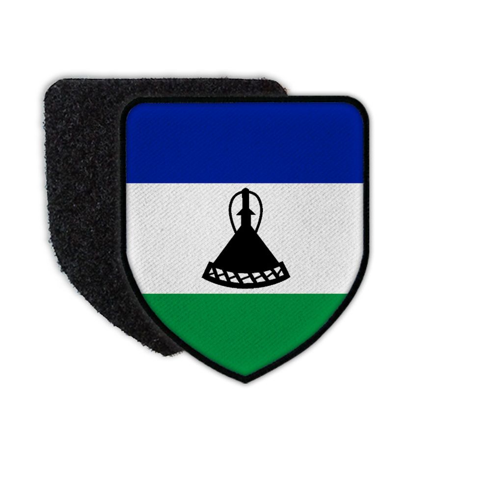 Patch Flag of Lesotho Flagge Land Staat Wappen Landesflagge Aufnäher #31547