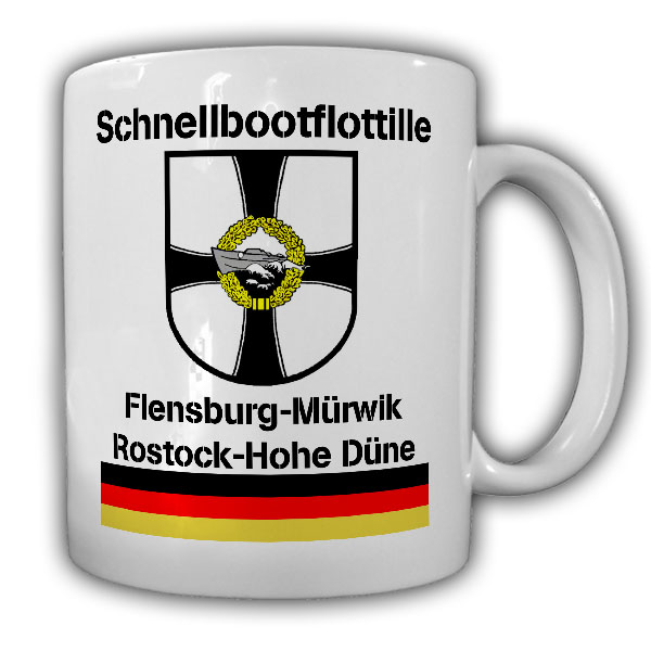 Tasse Schnellbootflottille SFltl Bundesmarine Bundeswehr Abzeichen Marine #22750