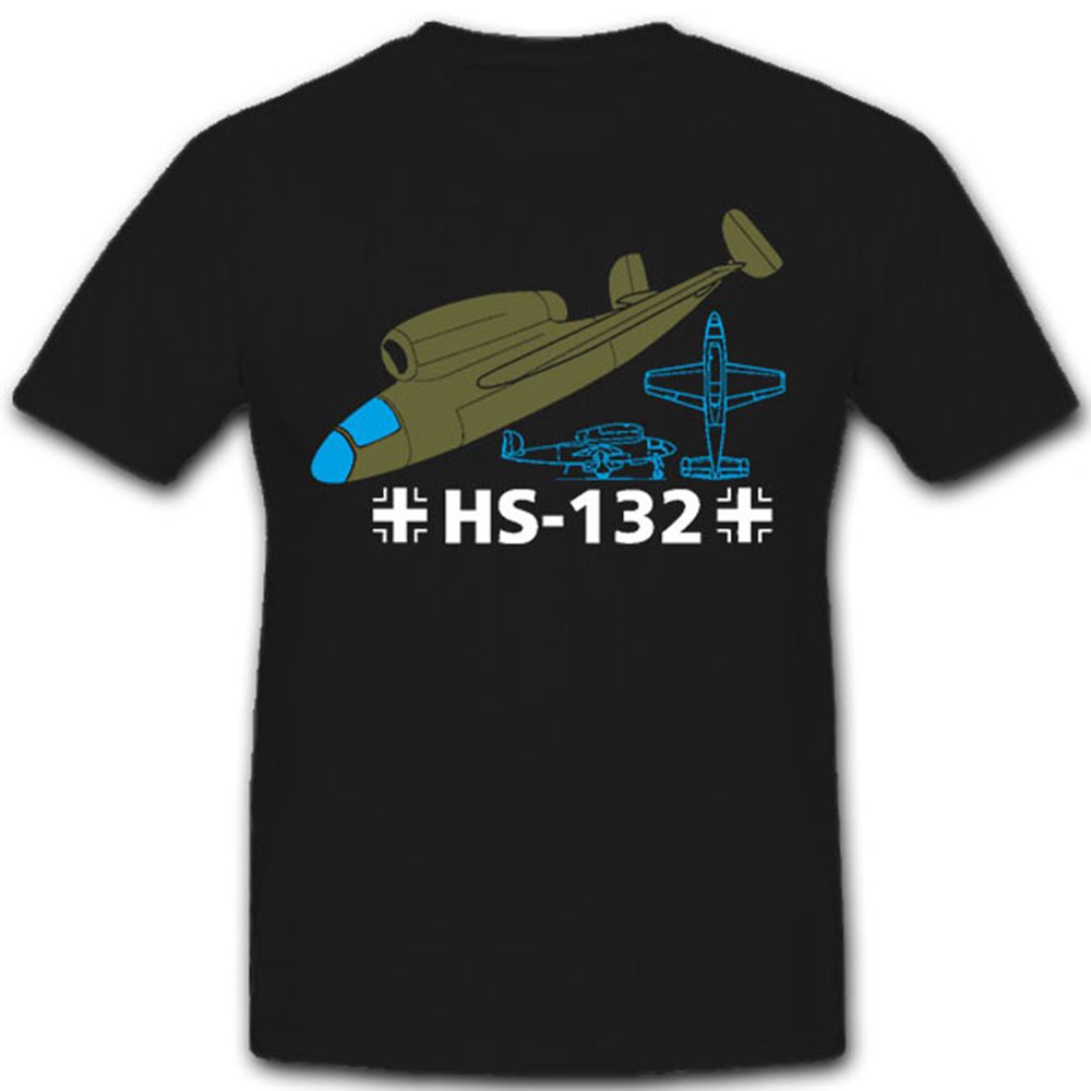 HE-132 Flugzeug Düsenflugzeug Luftwaffe Deutschland Militär - T Shirt #8072