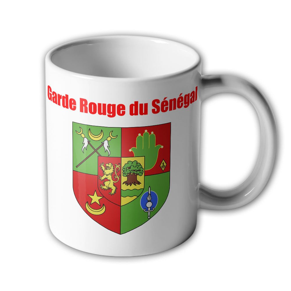 Tasse Garde Rouge du Sénégal Rote Garde von Senegal Ehrengarde #33902