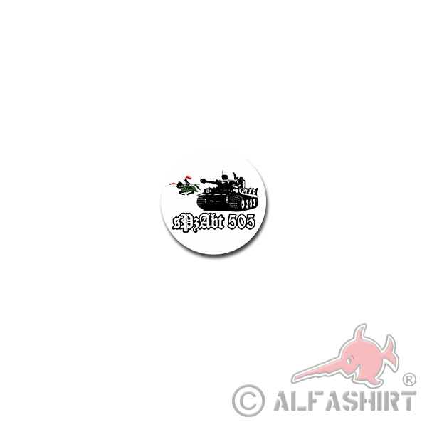 sPzAbt 505 Sticker Sticker Heavy Tank Division Tiger Knight 7x7cm # A4070