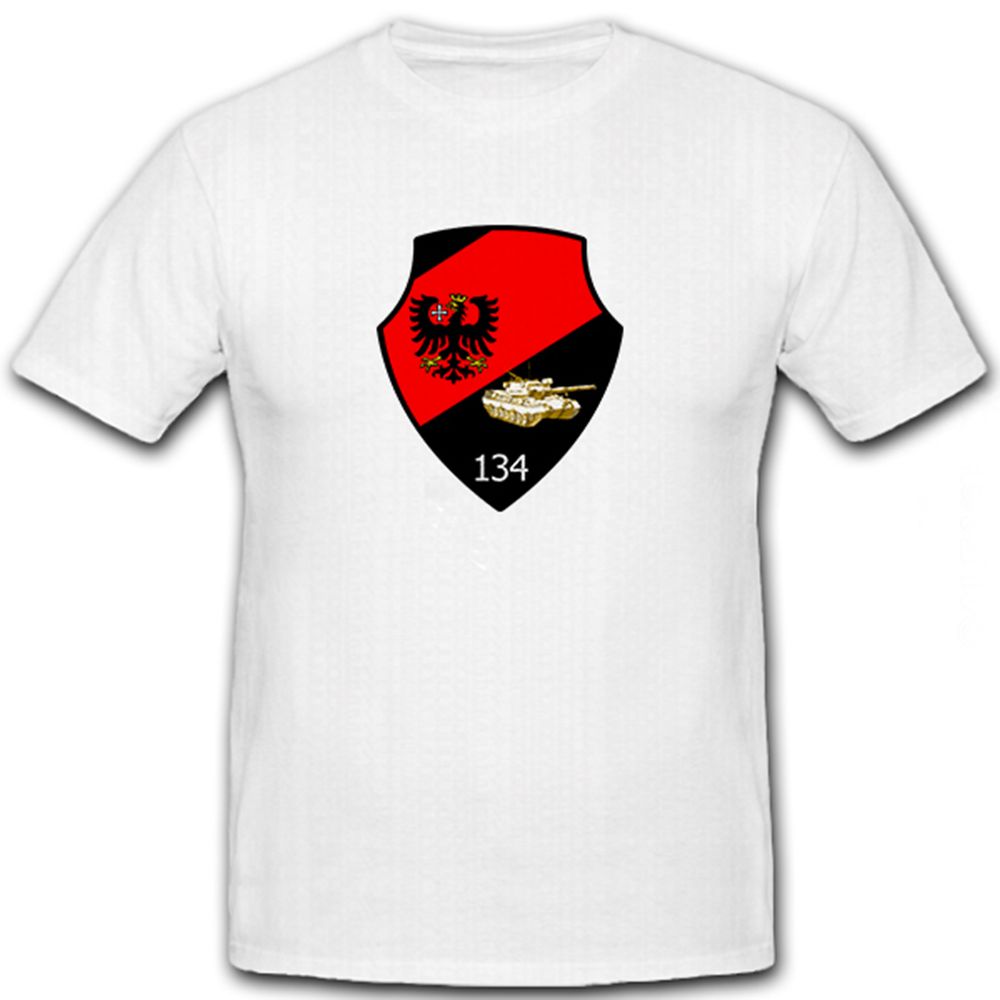 PzBtl134 Bundeswehr Wappen Militärische Einheit- T Shirt #6404