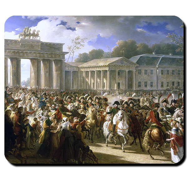 Napoleon Bonaparte in Berlin Preußen Brandenburger Tor - Mauspad #9905
