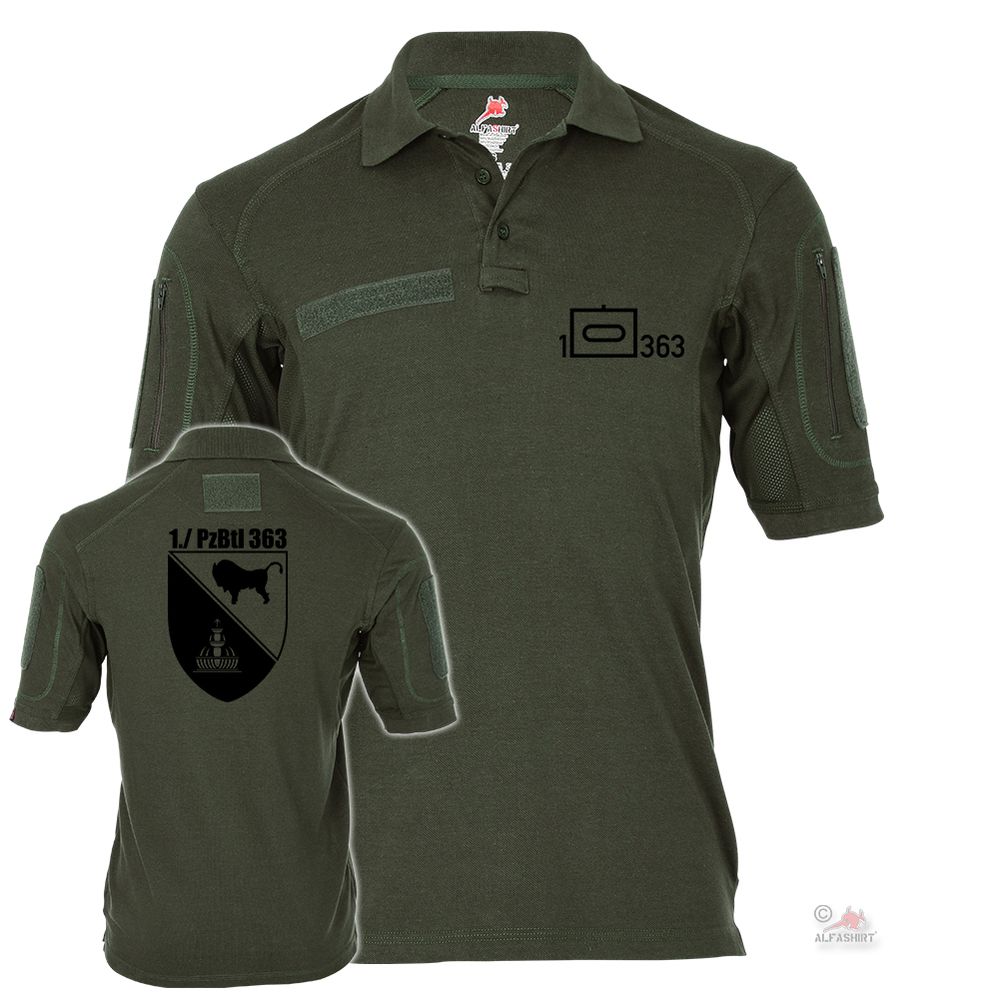 Tactical Polo Shirt Alfa - 1 PzBtl 363 Company Tank Battalion BW Unit # 19030