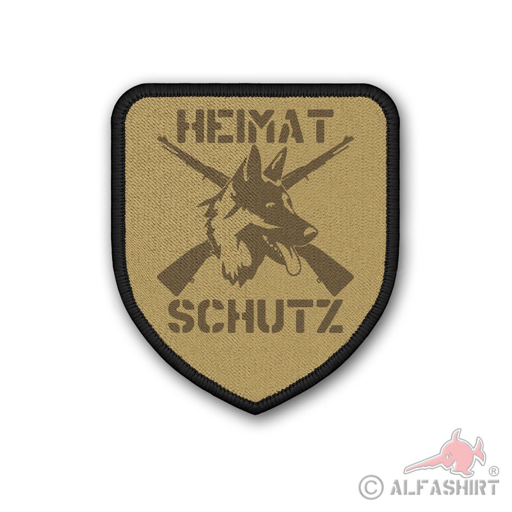 Patch Heimatschutz Aufnäher Schäferhund K98  Kompanie 75 x 65 mm #44286