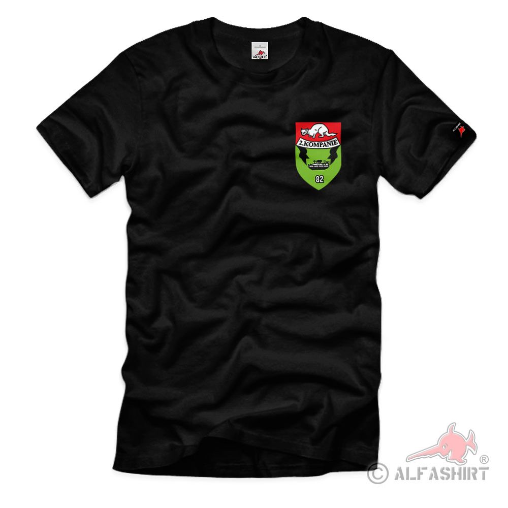 2 Kompanie PzGrenBtl 82 Panzergrenadier SPz Marder Bundeswehr T-Shirt#39870