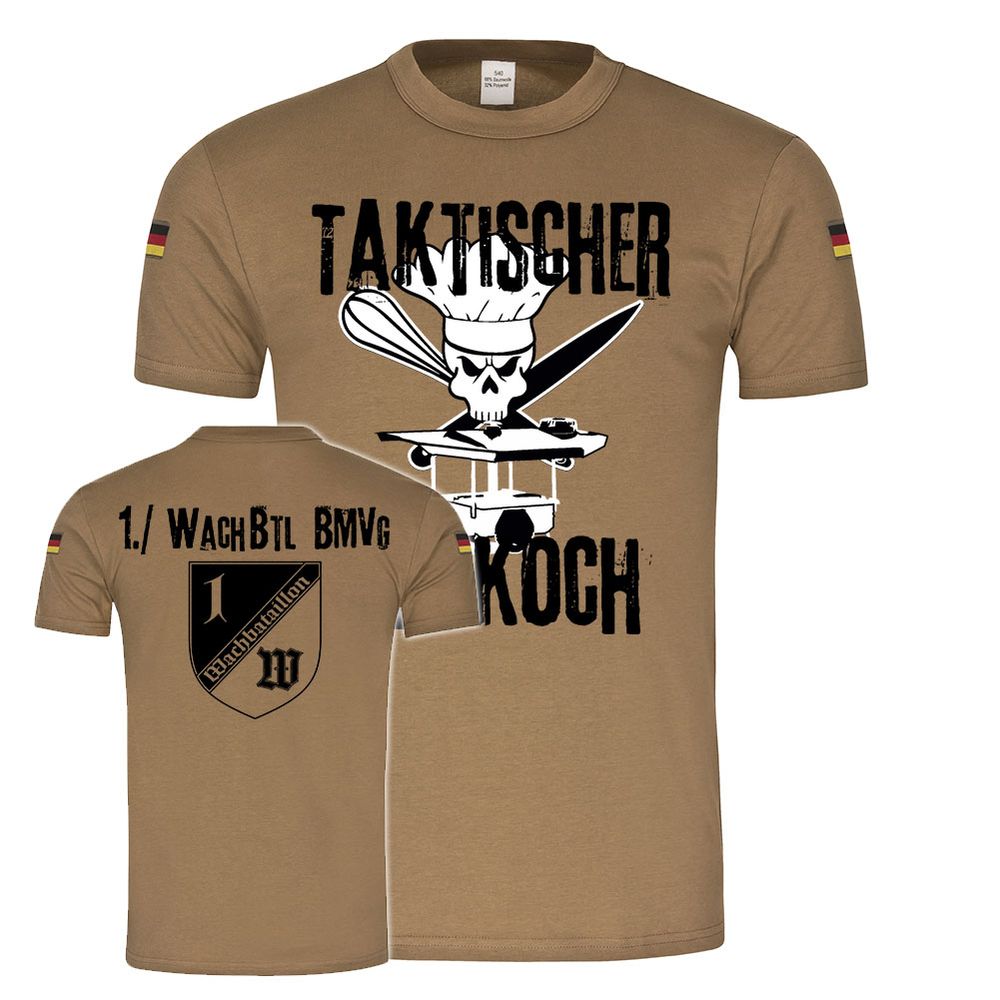 Taktischer Feldkoch 1 WachBtl Feldküche BMVg Versorger Tropenshirt #23885