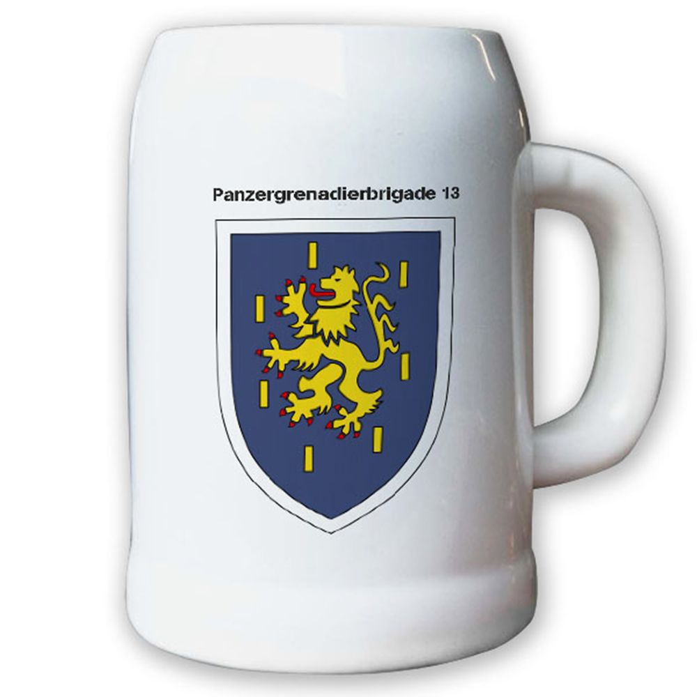 Krug / Bierkrug 0,5l -25.Bierkrug Panzergrenadierbrigade 13 PzGrenBrig #12989