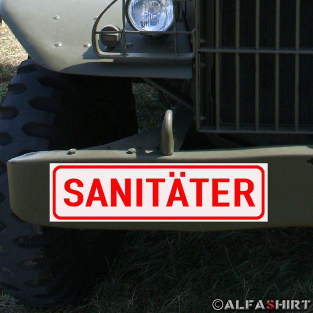 Magnetschild Sanitäter Arzt Feuerwehr für KFZ Fahrzeuge #A176