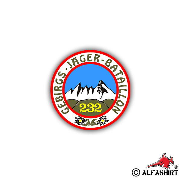 Sticker GebJgBtl 232 Crest Edelweiss Alpen Company Bundle 7cm A847