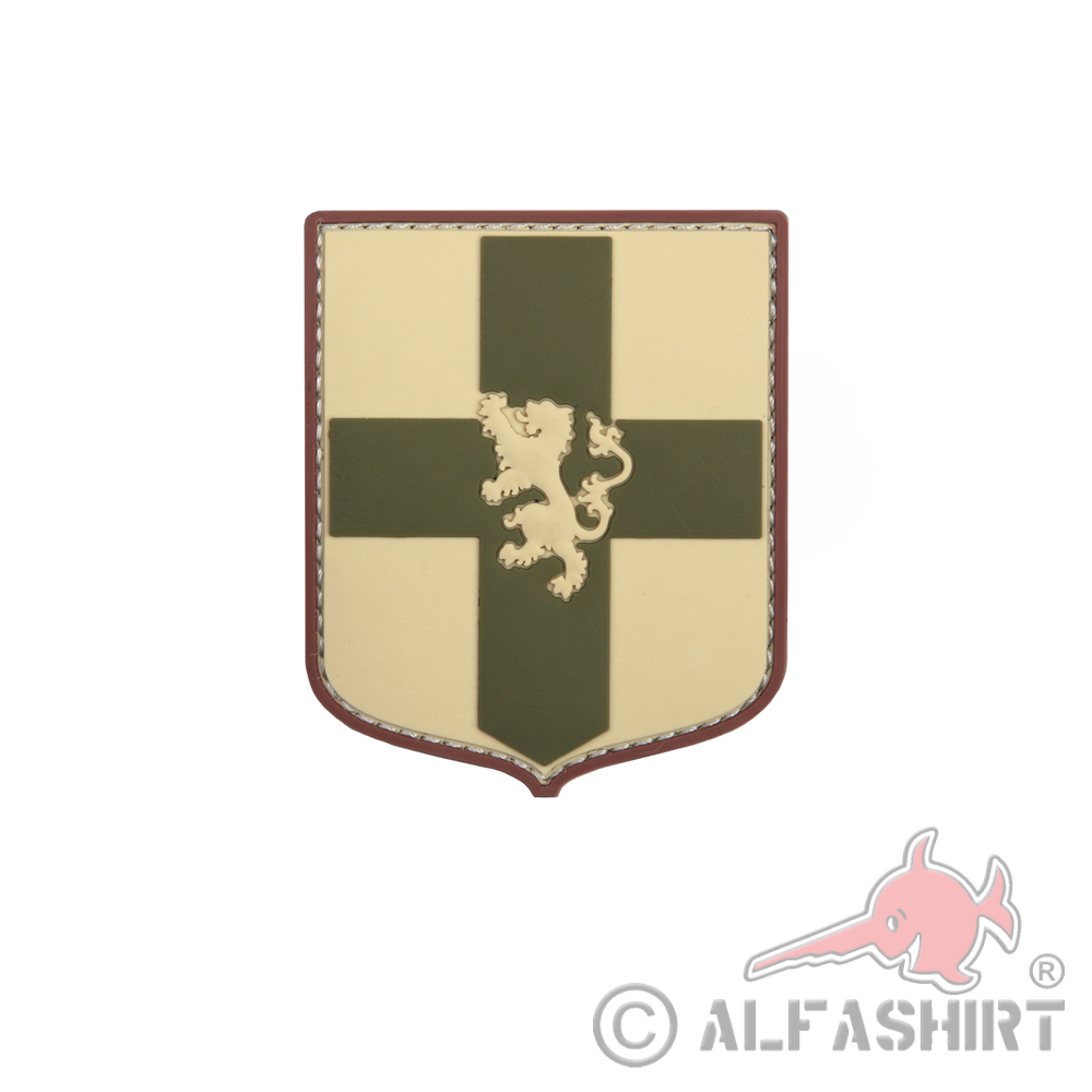 3D Rubber Deutsches Coyote Schild Patch German Deutsch Alfashirt 5  x 8 cm#26985