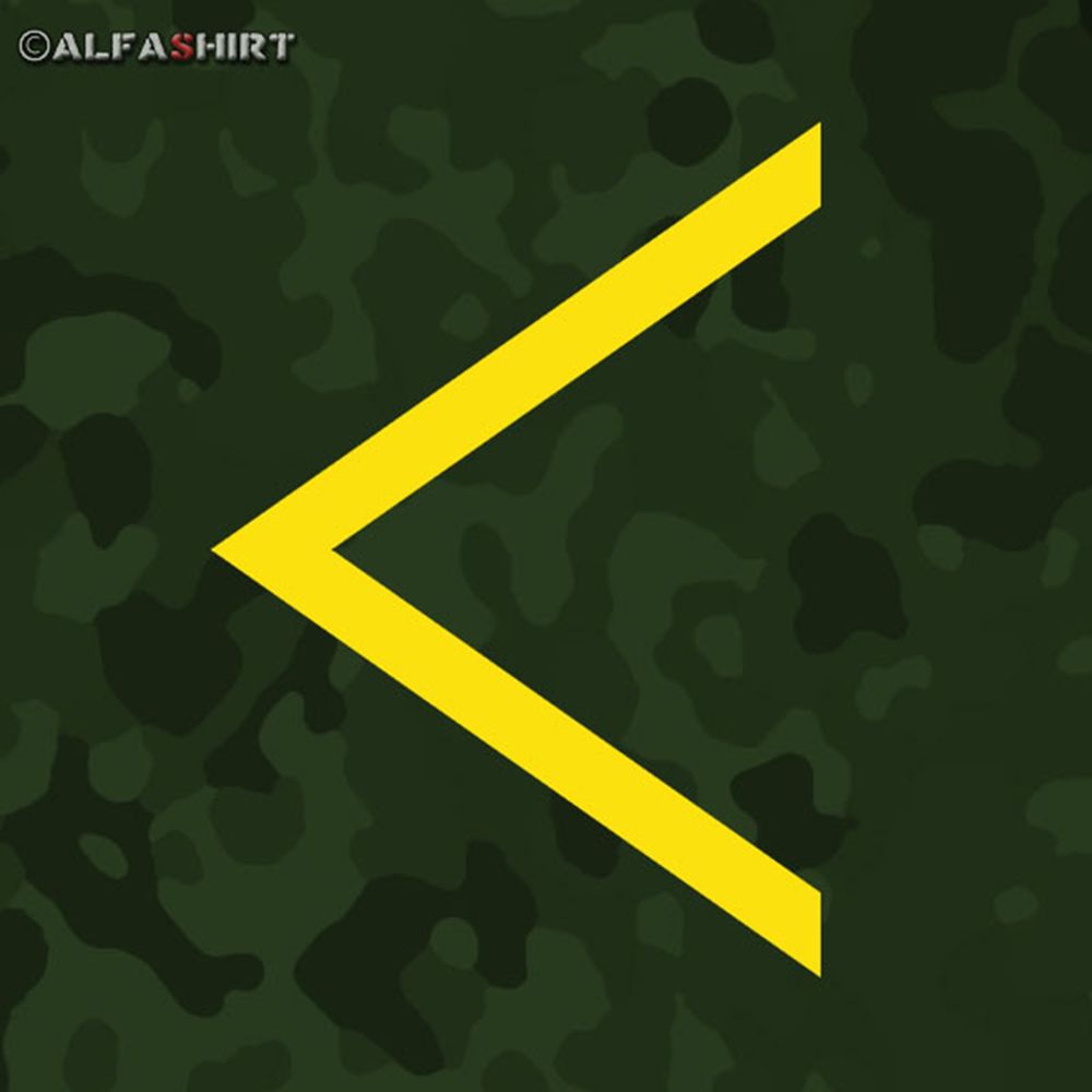 Sticker Triangle Detection Kosovo Force Tactical Sign 10x7cm # A543