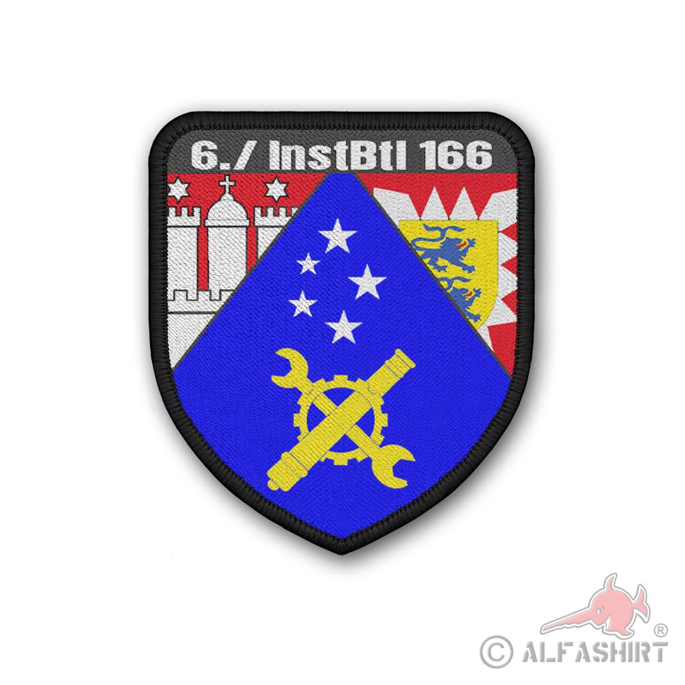 Patch 6 InstBtl 166 Instandsetzungs Bataillon Aufnäher Bundeswehr #37003