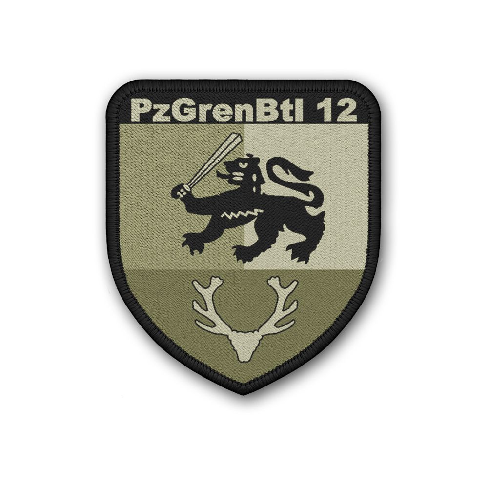 Patch PzGrenBtl 12 Wappen Panzergrenadier-Bataillon Osterode Abzeichen BW #35405