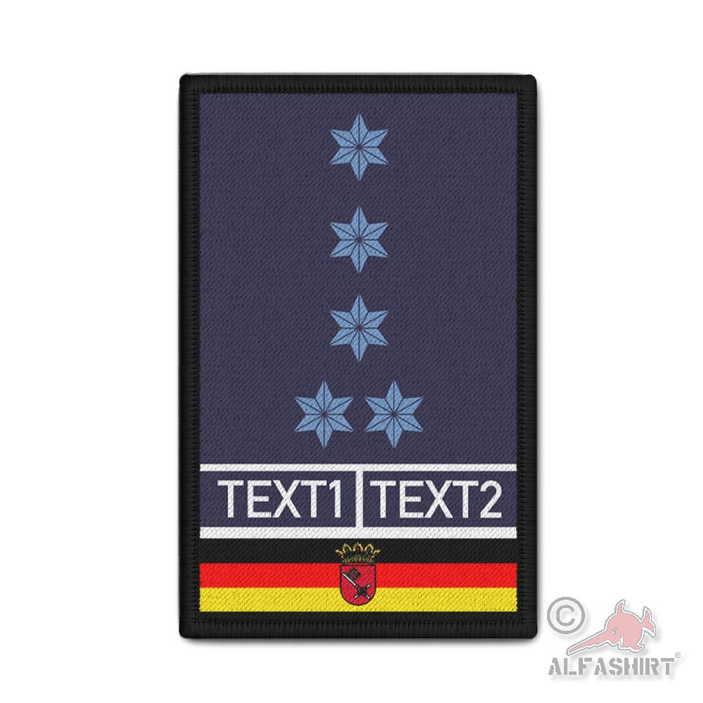 Patch Polizei Dienstgrad Polizeihauptmeister A9 Amtszulage PHMZ Erster #45301