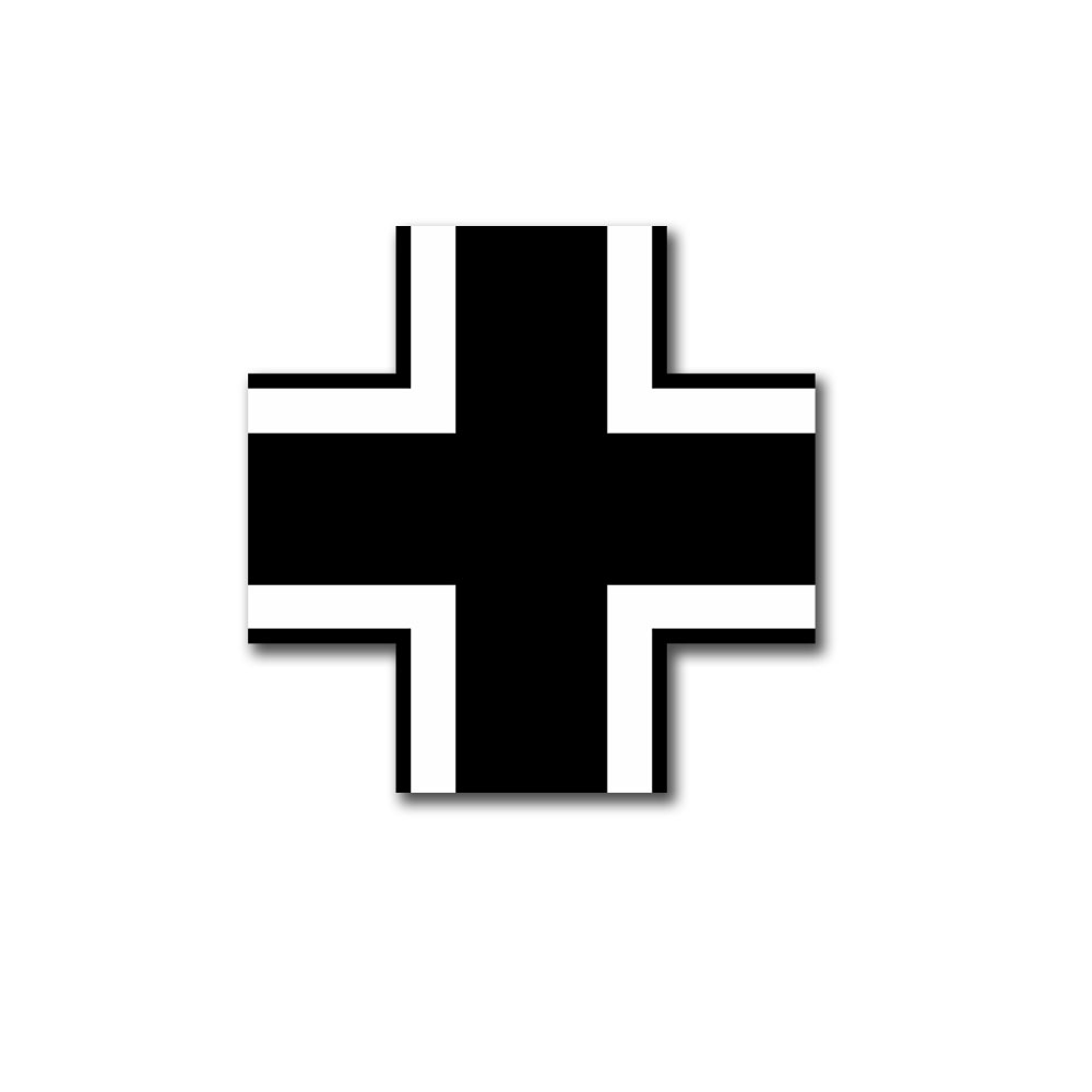 Aufkleber Kreuz Militär Streitkräfte Fliegertruppe Panzertruppe 16x16cm#A6240