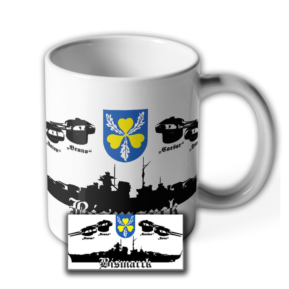 Schlachtschiff Bismarck Panzerschiff Deutschland Klasse Wk Militär Tasse #16383