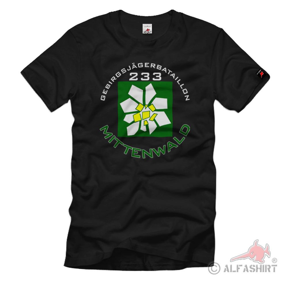 Gebirgsjägerbataillon 233 Mittenwald GebJgBtl Bundeswehr Oberbayern T-Shirt#1814