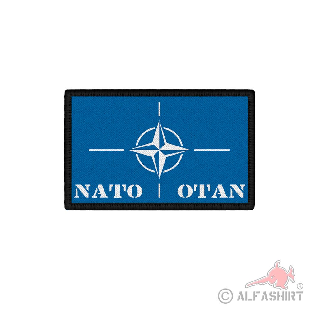 Patch NATO flag OTAN patch badge 7.5x4.5cm.#44448