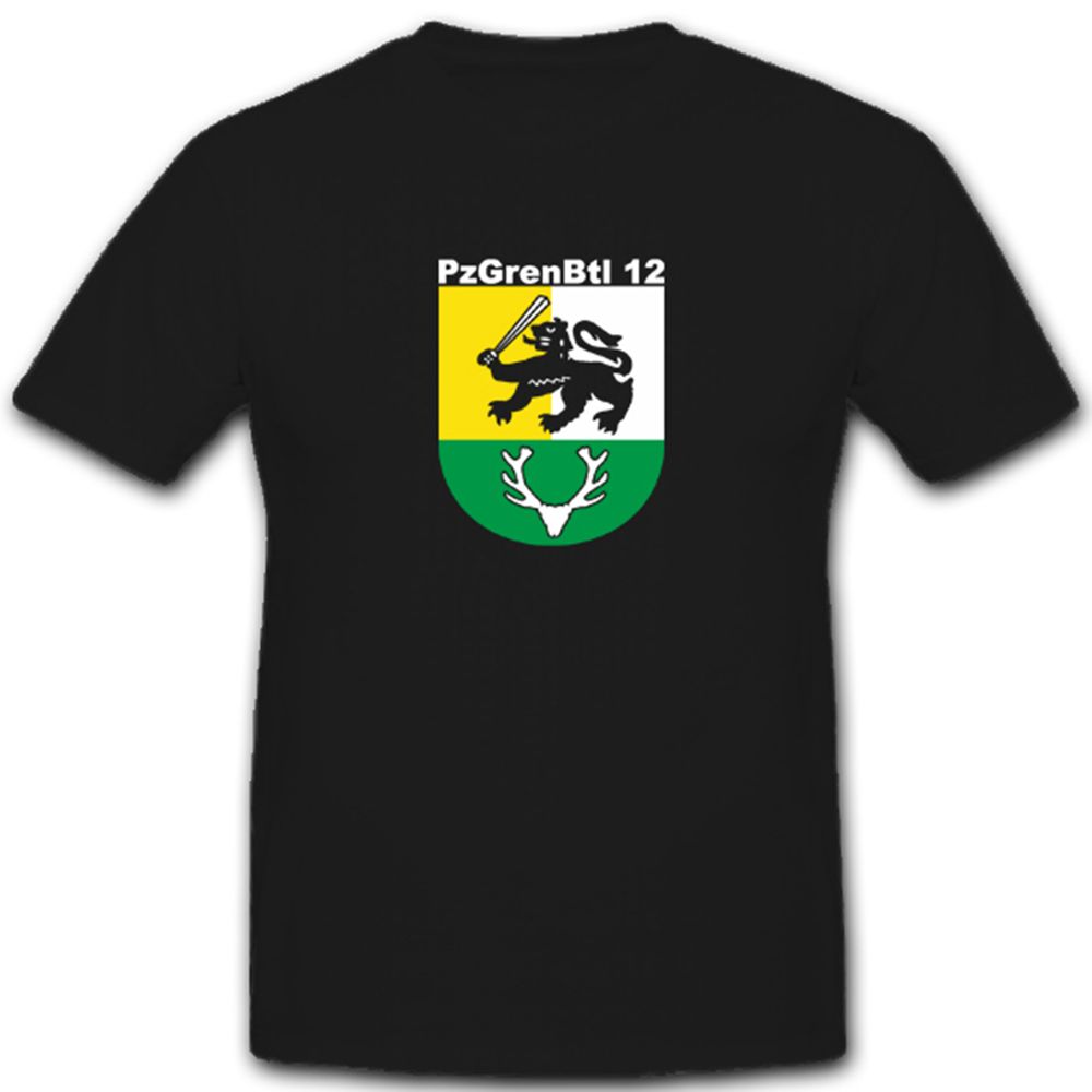 Pzgrenbtl 12 Panzergrenadierbataillon 12 Militär Bundeswehr - T Shirt #4940