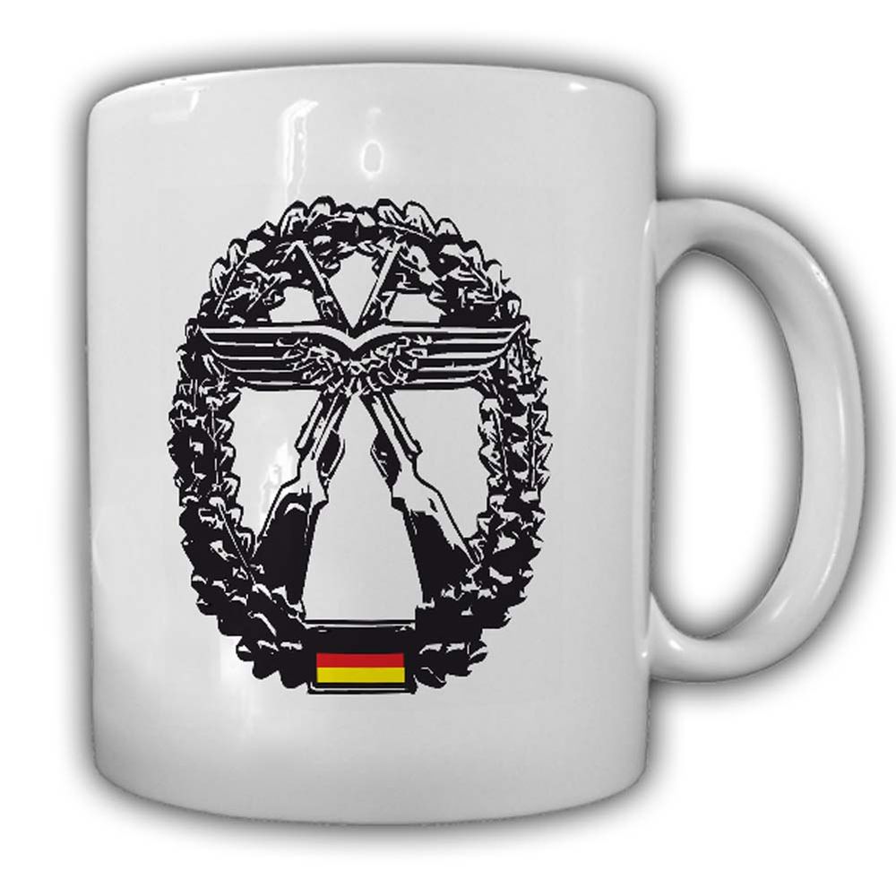 Tasse Objektschutz der Luftwaffe Waffe Bundeswehr Bund Abzeichen Wappen #24162