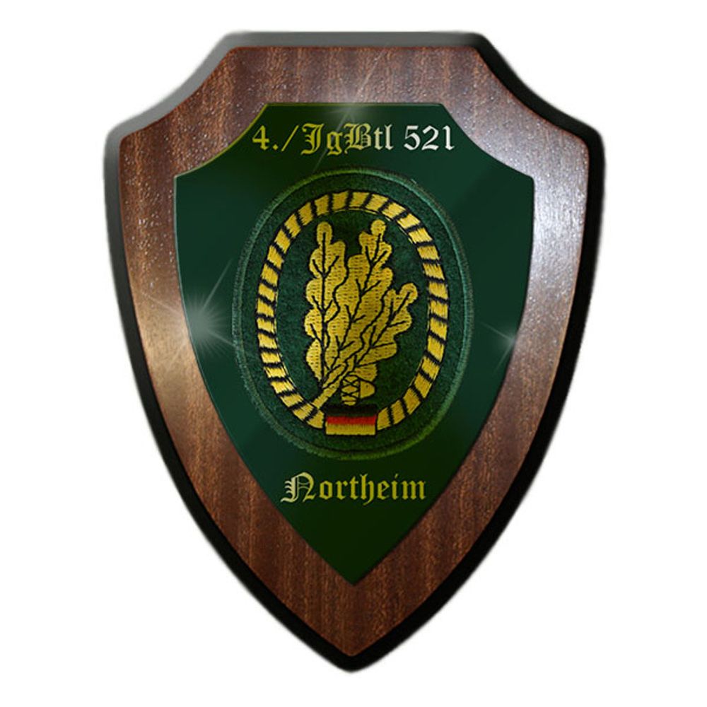 Wappenschild 4 Jgbtl 521 Northeim Jäger Bataillon Kompanie Abzeichen BW #23331