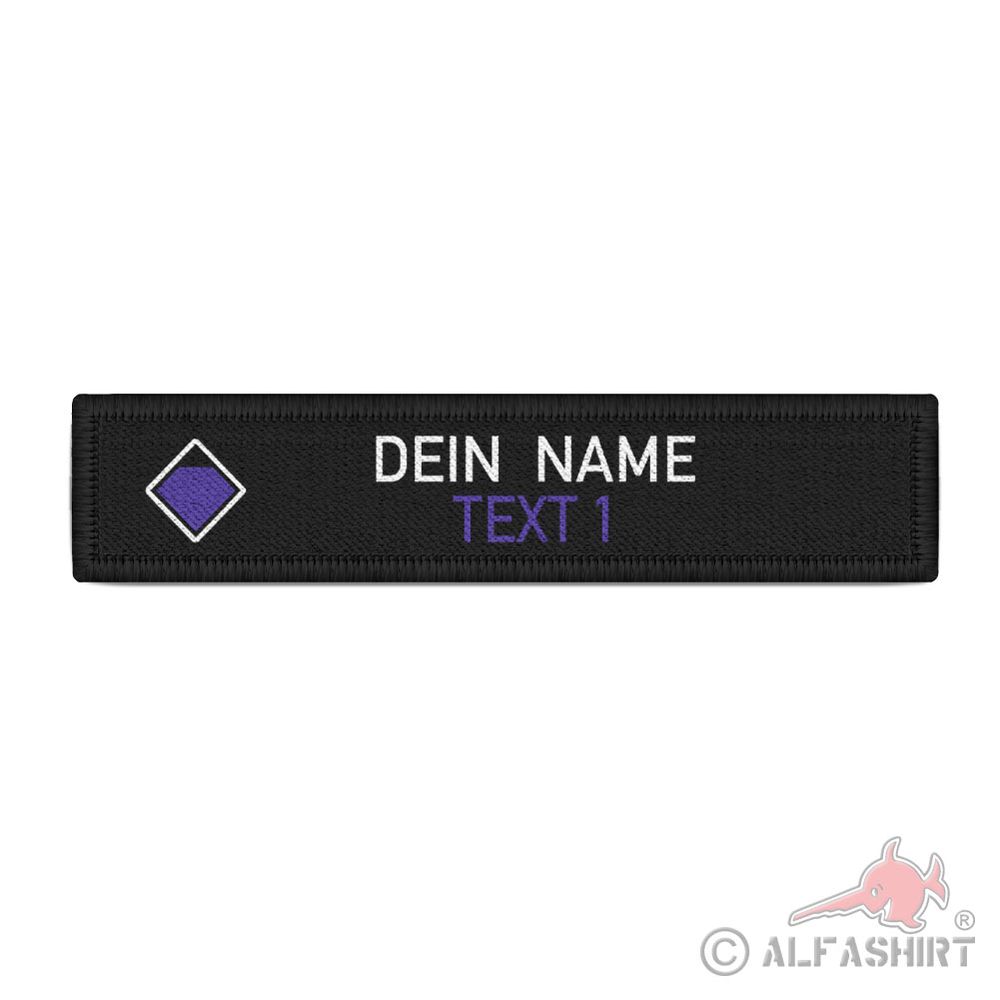 Namenspatch 12x2,5cm personalisierbar Feuerwehr Hilfswerk Notfall #44422