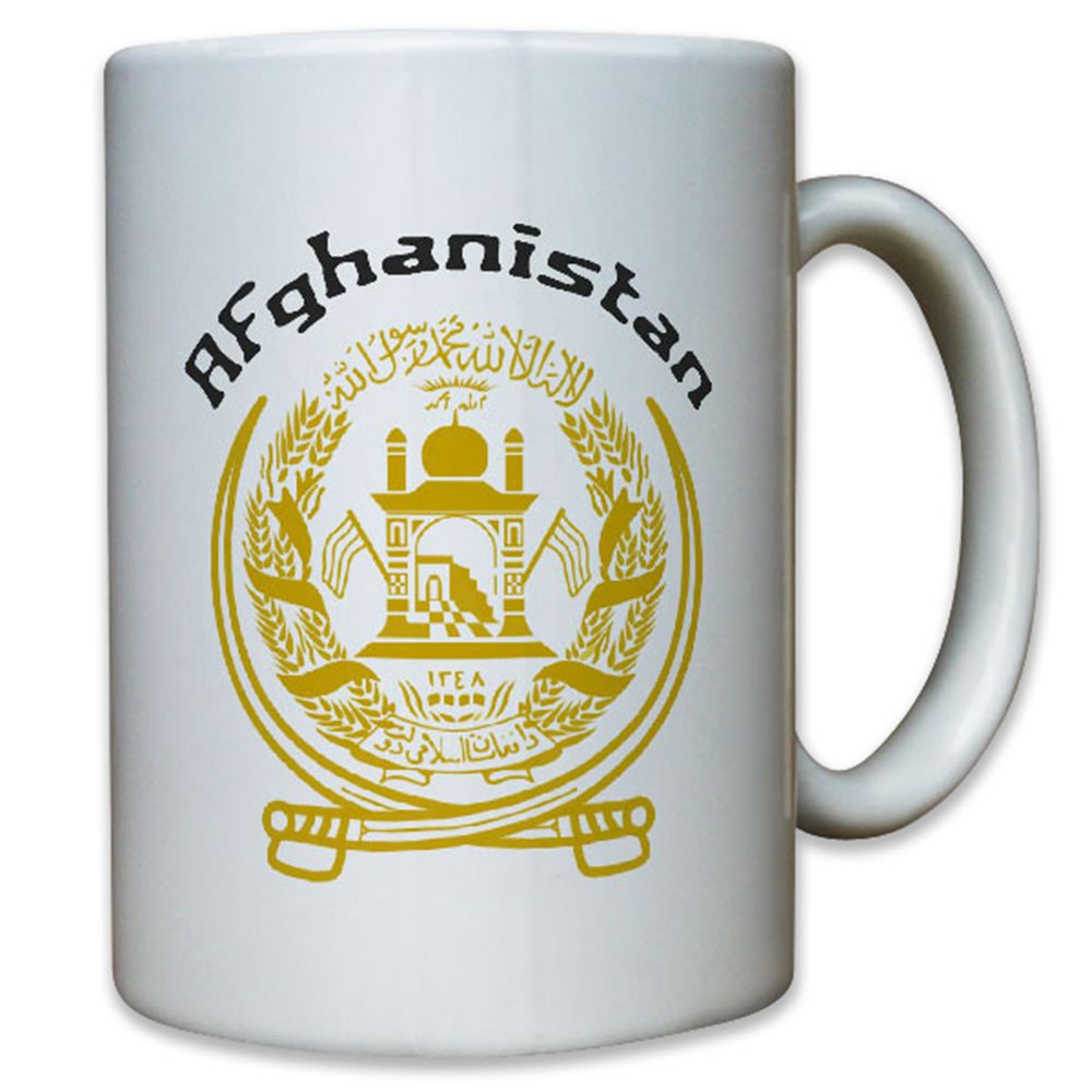 Afghanistan Islamische Republik Islam Emblem Flagge Flag Abzeichen Tasse #12922
