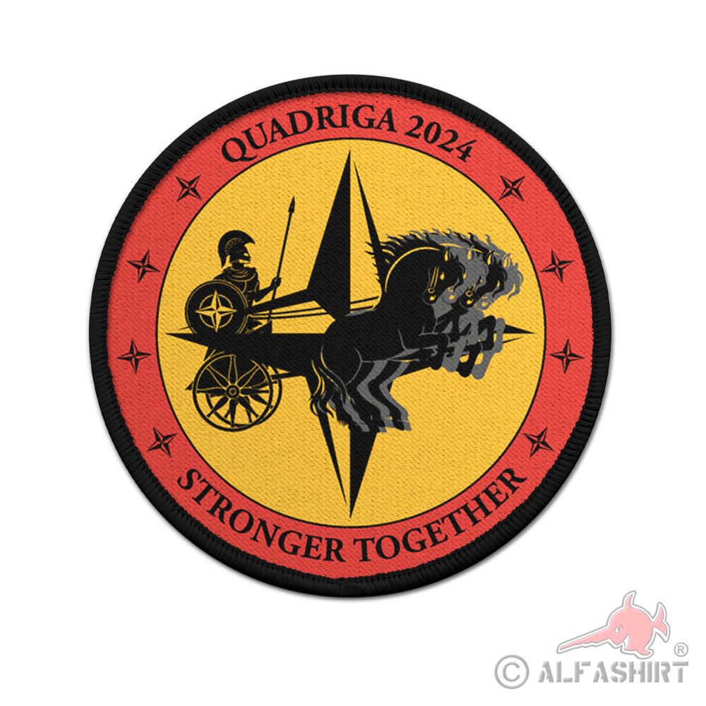 Patch QUADRIGA 2024 Aufnäher Nato Bundeswehr Übung Together #44137