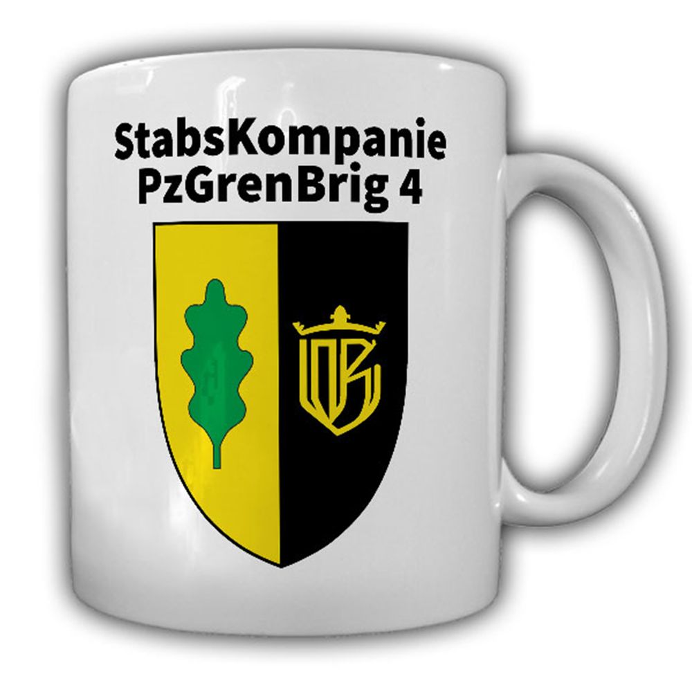 
	
StabsKompanie PzGrenBrig 4 Panzergrenadier Brigade Bundeswehr Tasse #13627