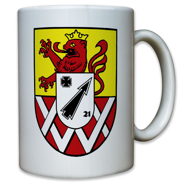 FlaRak 521 Flugabwehr Kaserne Bw Bundeswehr Bund Wappen - Tasse #11769