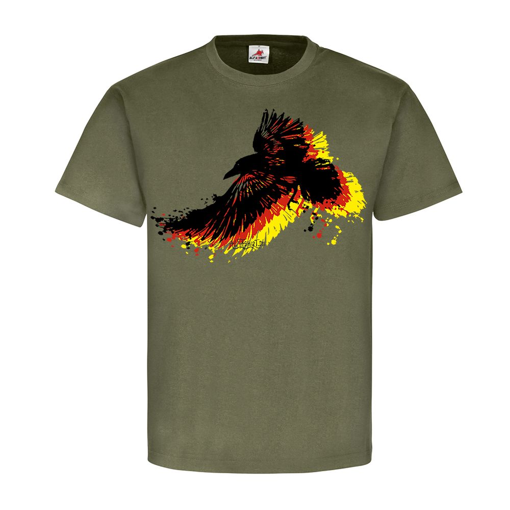 Deutscher Adler Flagge Vogel Fahne Siegel Freiheit Landesflagge T-Shirt  #24799