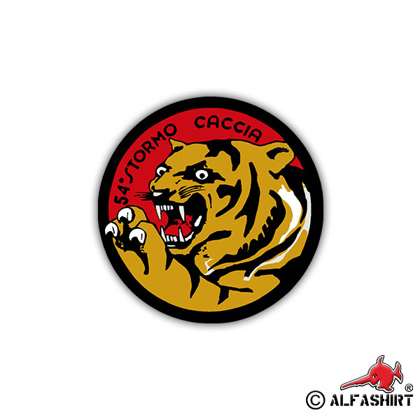 Sticker 54 stormo caccia Italian Air Force Badge 7cm A1081