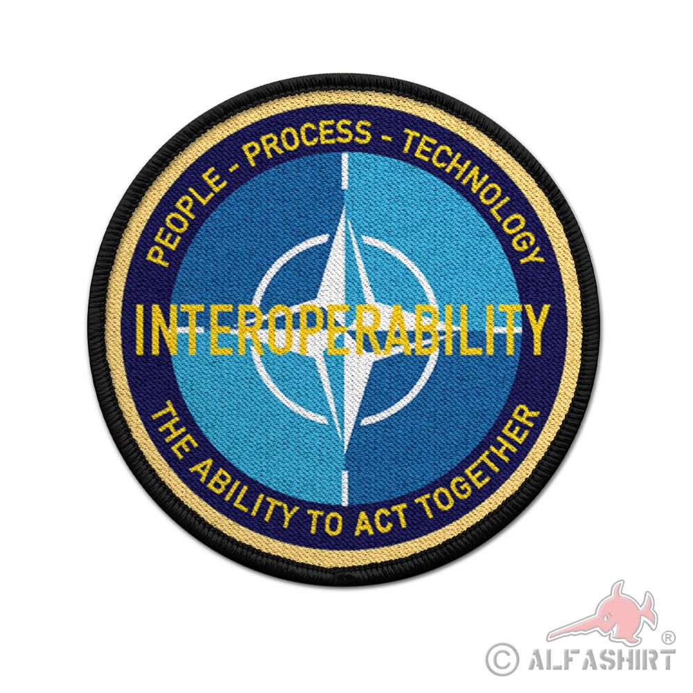 Patch NATO Interoperability People Process Technology ACT together #42093