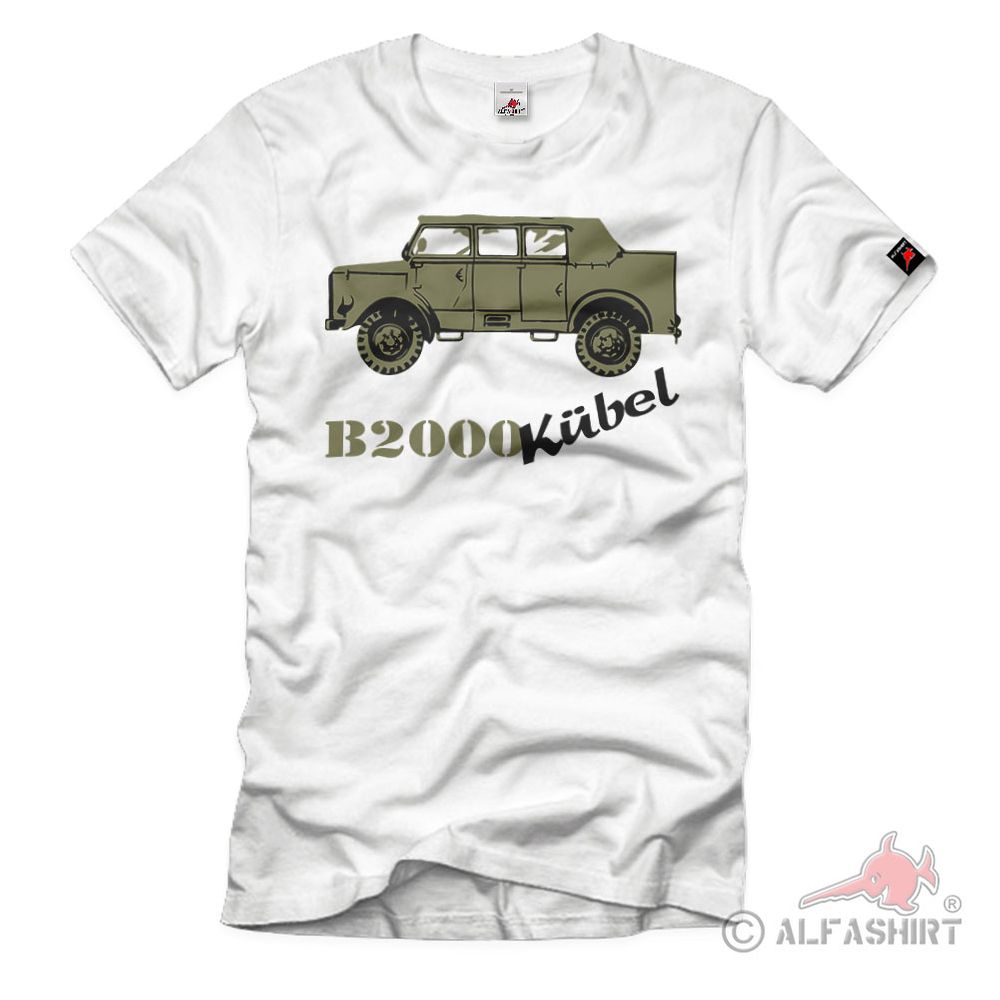 Bundeswehr Kübelwagen B2000 Kübel 75tgl Transporter Oldtimer - T Shirt # 1619
