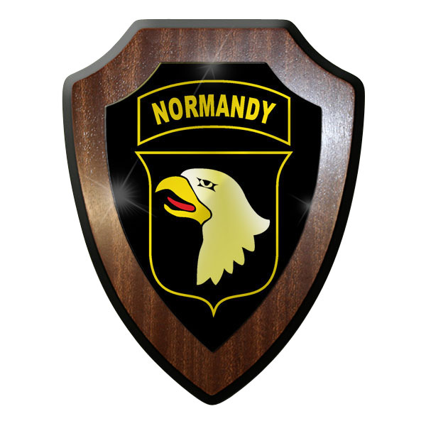 Wappenschild / Wandschild - Airborne Fallschirmjäger US Army Normandy #9027