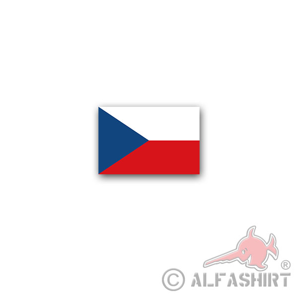 Aufkleber/Sticker Tschechien Flagge Tschechische Republik Ceska 11x7cm A3034