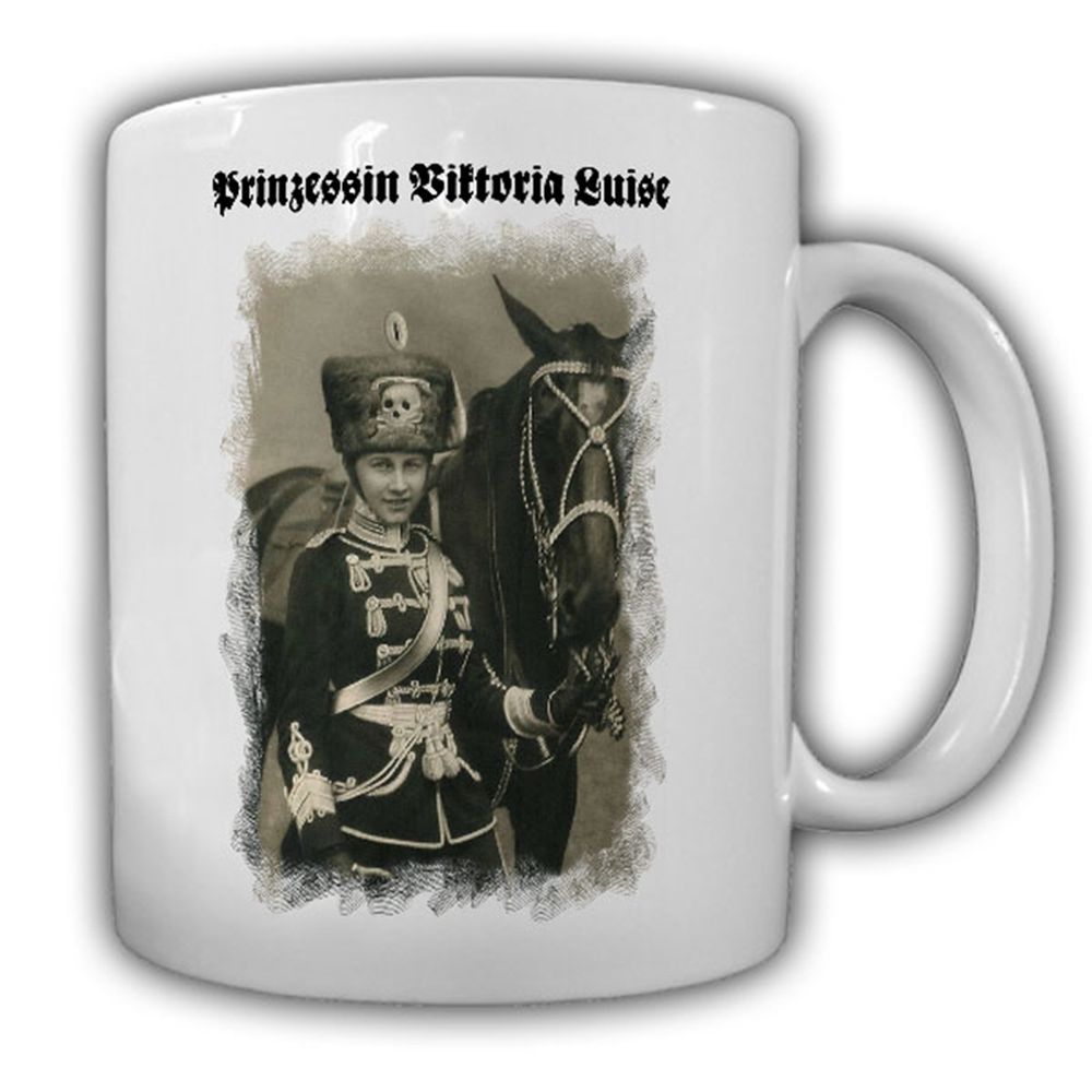 Tasse Prinzessin Viktoria Luise Preußen Foto Uniform Husaren Regiment #14196